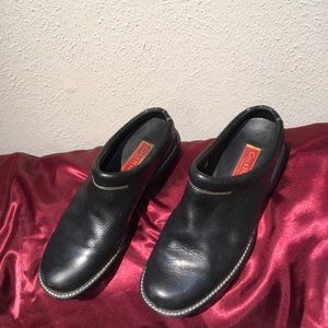Cole Haan Black Leather Mules 8.5B